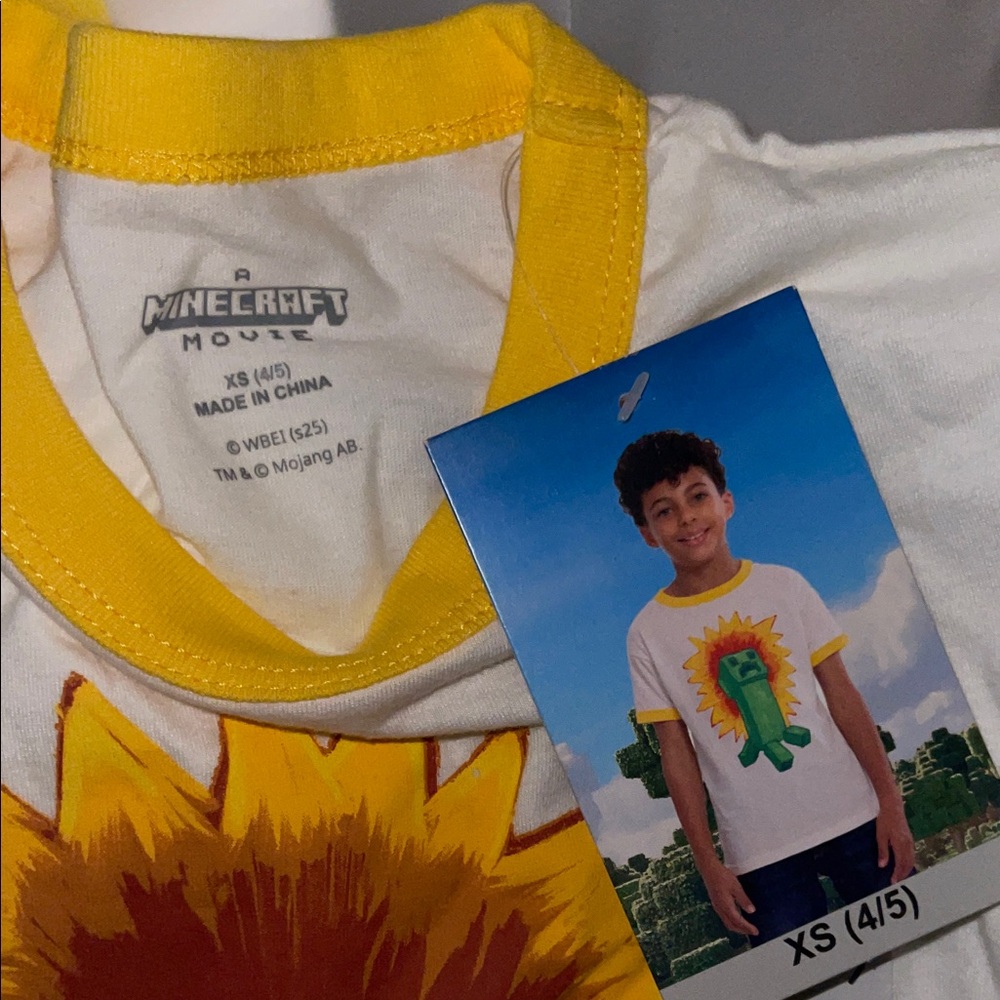 Creeper Kids Tee with Yellow Trim - Picture 2 of 2